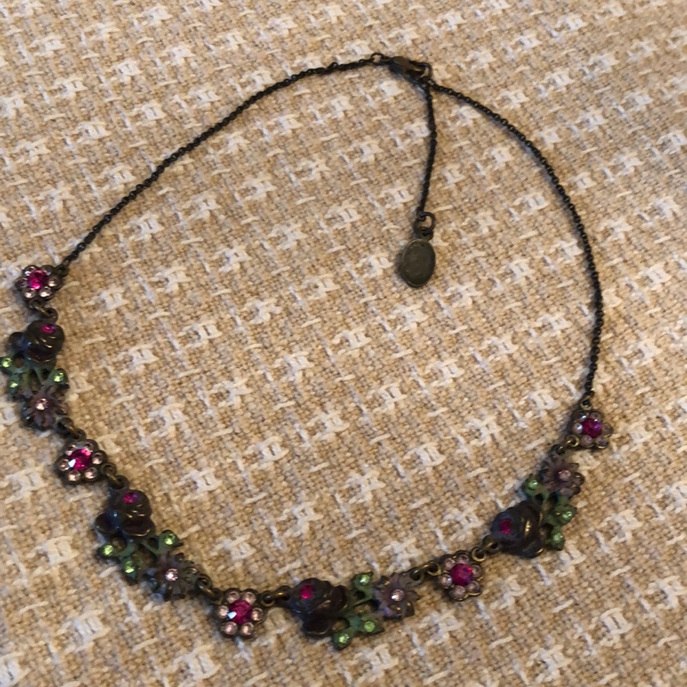 VTG Michal Negrin Victorian Style Crystal Necklace